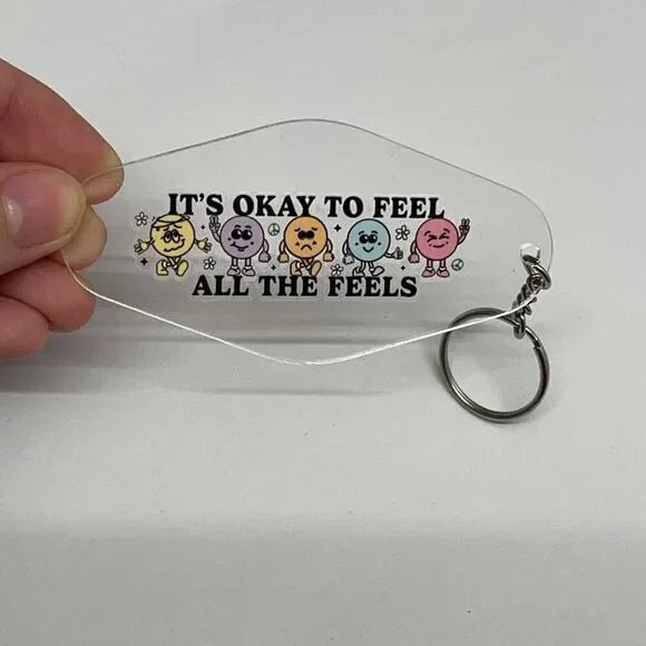 It's okay to Feel Keychain